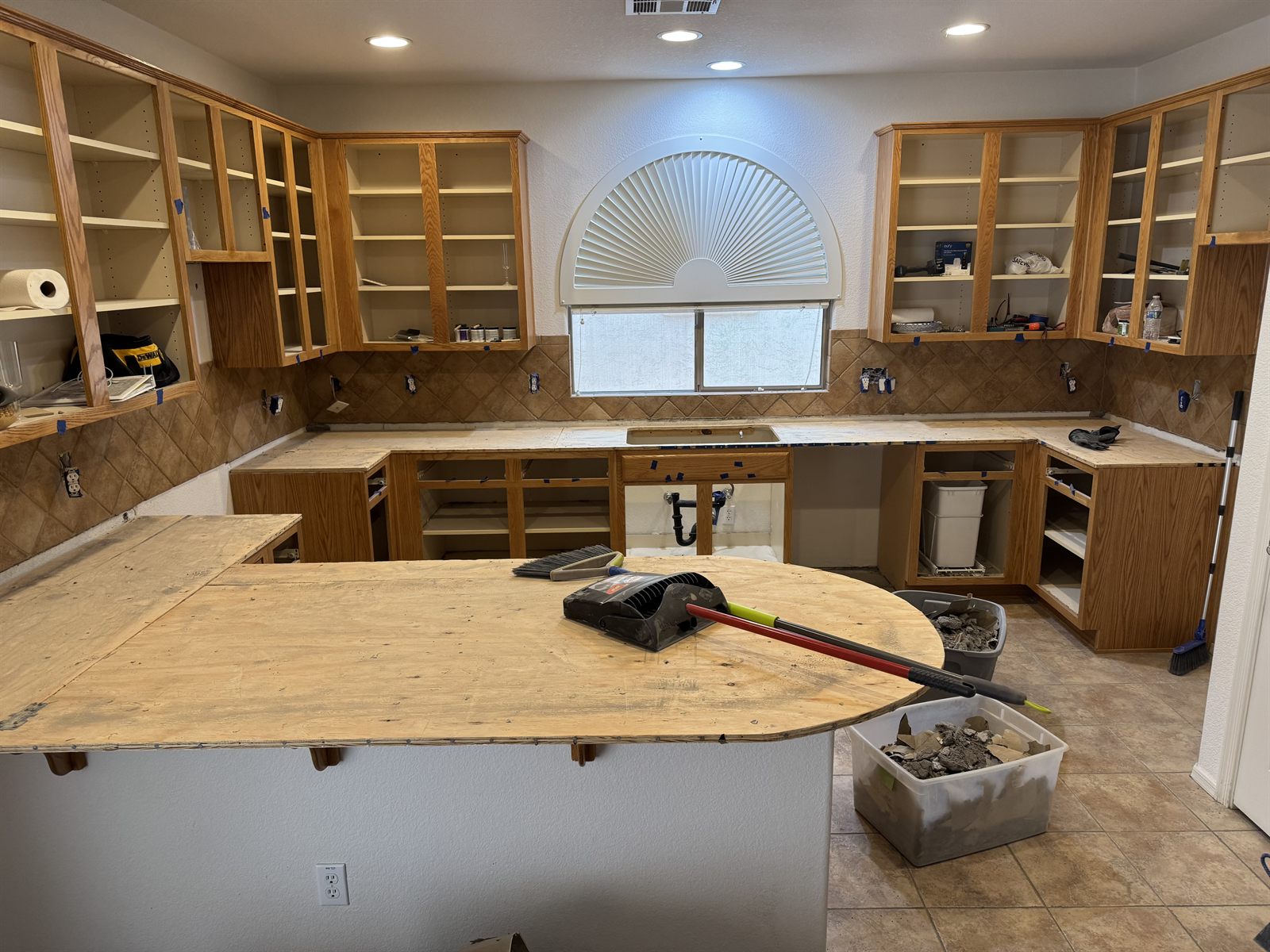 Fireplace demolition project by Covenant Company